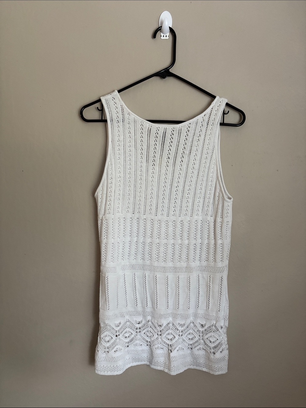 Tommy Bahama White Crochet Tank Top size medium NWT - Picture 3 of 5